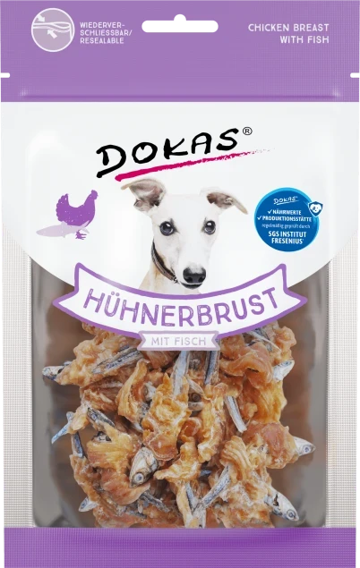 Dokas Hühnerbrust mit Fisch 8x 70 g