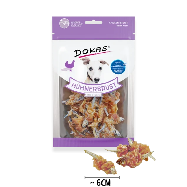 Dokas Hühnerbrust mit Fisch 8x 70 g