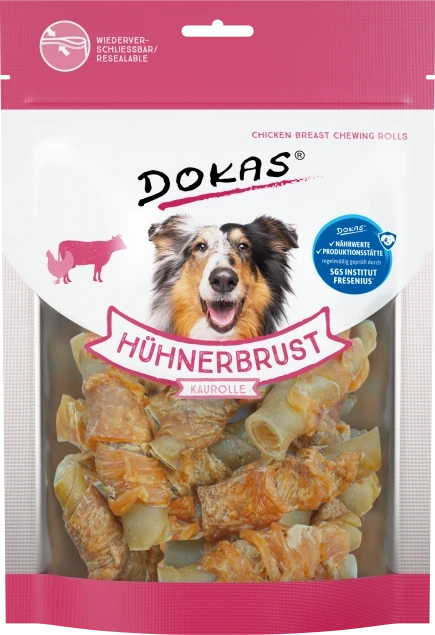 Dokas  Hühnerbrust Kaurolle 8x 250 g - UVP 47,92 EUR