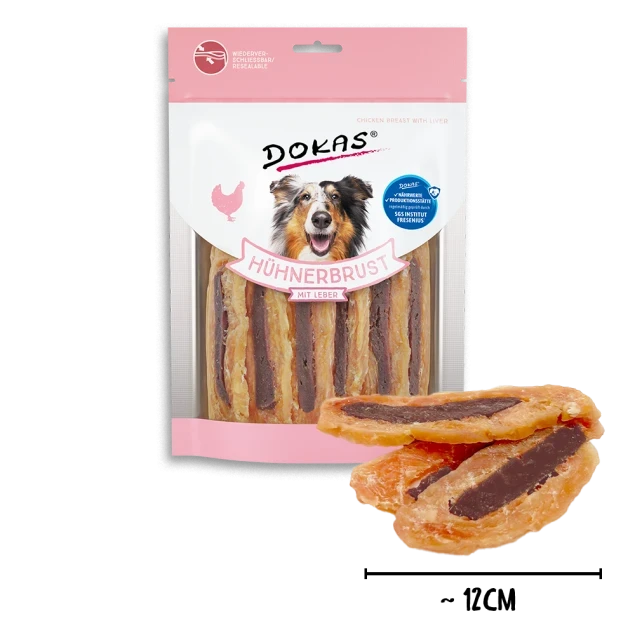 Dokas Hühnerbrust mit Leber 8x 220 g