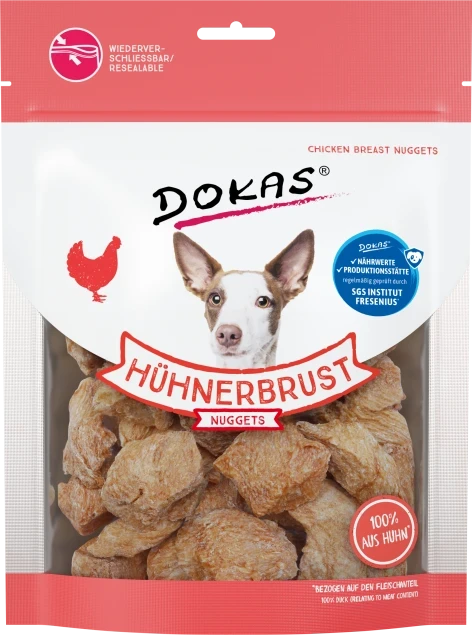 Dokas Hühnerbrust Nuggets 10x 110 g - UVP 49,90 EUR Dokas Hühnerbrust Nuggets 10x 110 g - UVP 49,90 EUR