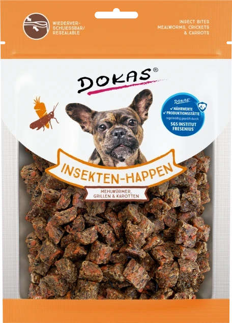 Dokas Insekten-Happen - Mehlwürmer, Grillen & Karotte 10x 100 g Dokas Insekten-Happen - Mehlwürmer, Grillen & Karotte 10x 100 g