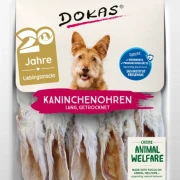 Dokas Kaninchen-Ohren mit Fell (lang) 7x 180 g - UVP 39,83 EUR