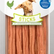 Dokas Sticks mit Hühnerbrust und Hühnerherz  12 Packungen x 60 g