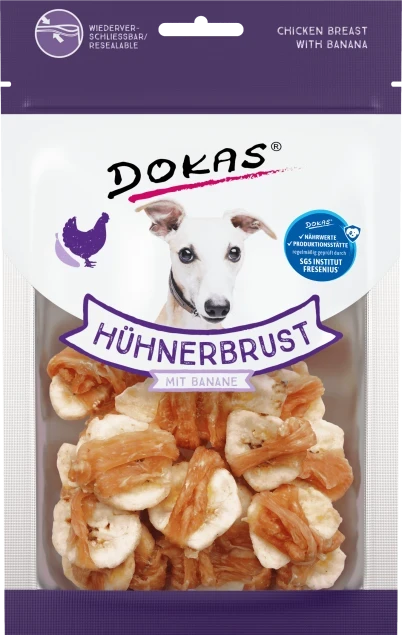 Dokas Hühnerbrust mit Banane 8x 70 g - UVP 19,90 EUR