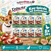Dokas Kau-Spirale mit Entenbrust 8x 110 g - UVP 39,92 EUR