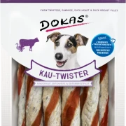 Dokas Kau-Twister Rinderhaut, Entenherz und Entenbrustfilet 9x 200 g - UVP 49,41 EUR