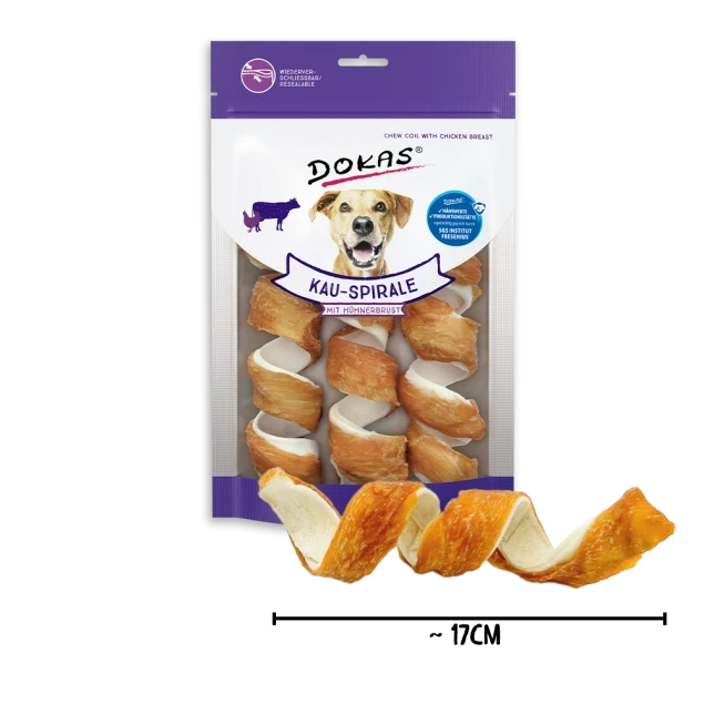 Dokas Kauspirale mit Hühnerbrust 8x 110 g