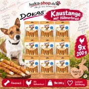 Dokas Kaustange mit Hühnerbrust 9x 200 g - UVP 52,11 EUR
