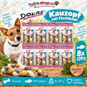 Dokas  Kauzopf mit Fischhaut 8x 120 g - UVP 35,92 EUR
