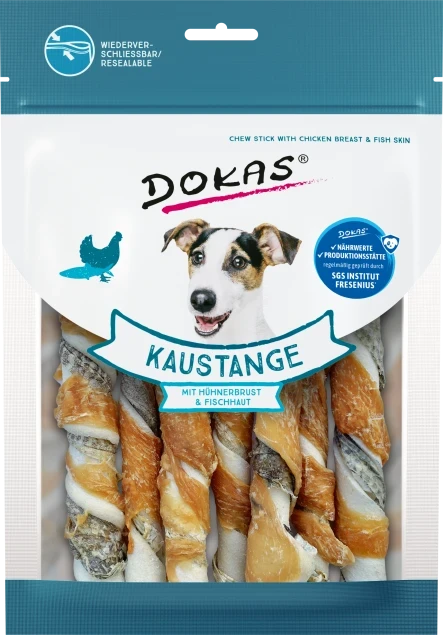 Dokas Kaustange mit Hühnerbrust & Fischhaut 10x 170 g