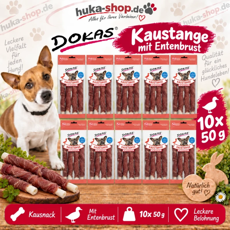 Dokas Kaustange mit Entenbrust 10x 50 g - UVP 19,90 EUR
