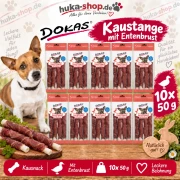 Dokas Kaustange mit Entenbrust 10x 50 g - UVP 19,90 EUR