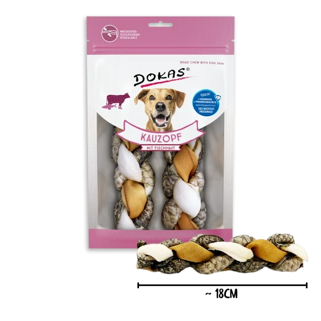 Dokas Kauzopf mit Fischhaut (2 Stück) 8x 120 g