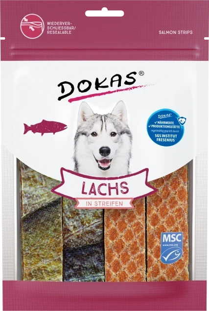 Dokas Lachs in Streifen 8x 100 g Dokas Lachs in Streifen 8x 100 g