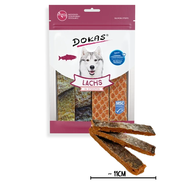 Dokas Lachs in Streifen 8x 100 g Dokas Lachs in Streifen 8x 100 g