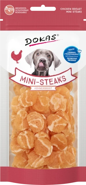 Dokas Mini-Steaks mit Hühnerbrust 12x 50 g