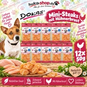 Dokas Mini-Steaks Hühnerbrust 12x 50 g - UVP 23,88 EUR