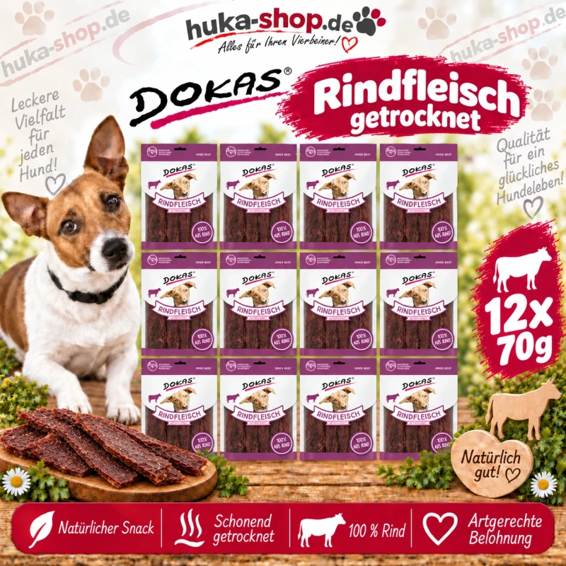 Dokas Rindfleisch getrocknet 12x 70 g - UVP 29,88 EUR Dokas Rindfleisch getrocknet 12x 70 g - UVP 29,88 EUR