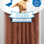 Dokas Sticks mit Entenbrust, Entenherz & Entenleber 12x 60 g