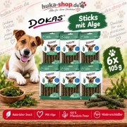 Dokas Sticks mit Alge 6x 105 g - UVP 23,34 EUR