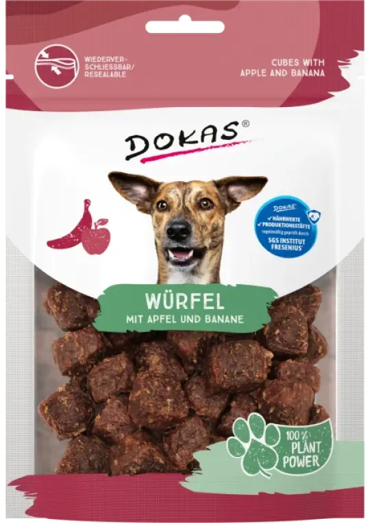 Dokas Würfel mit Apfel & Banane 5x 105 g