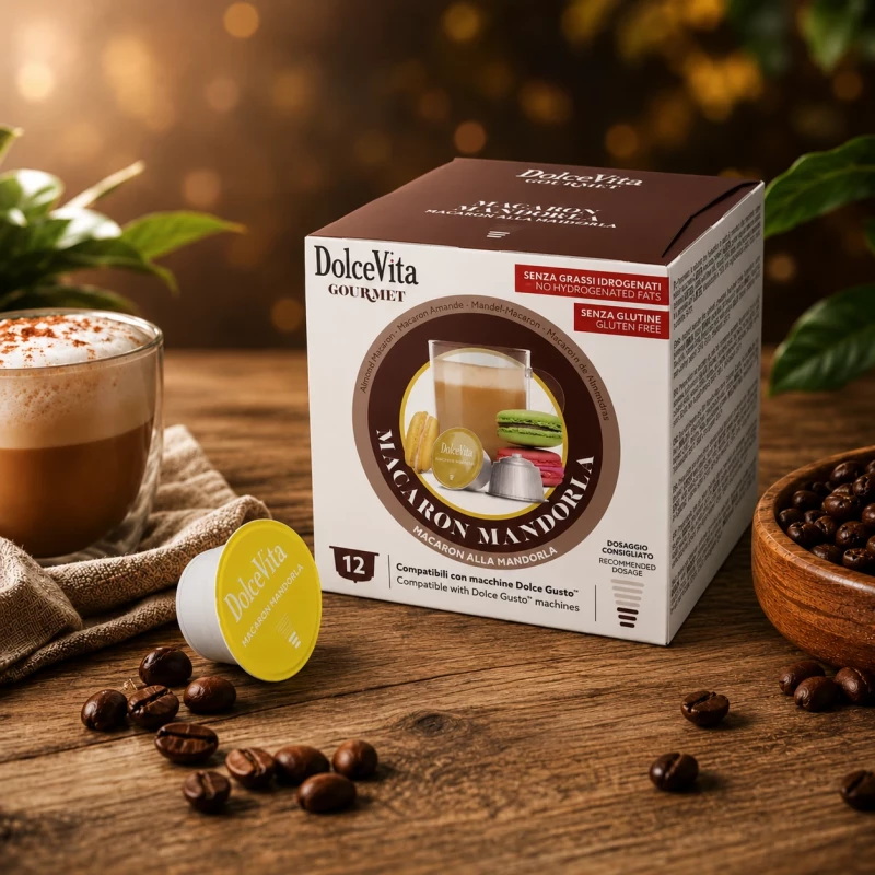 Dolce Vita Mandelmakronen 12 Kapseln für Dolce Gusto Dolce Vita Mandelmakronen 12 Kapseln für Dolce Gusto