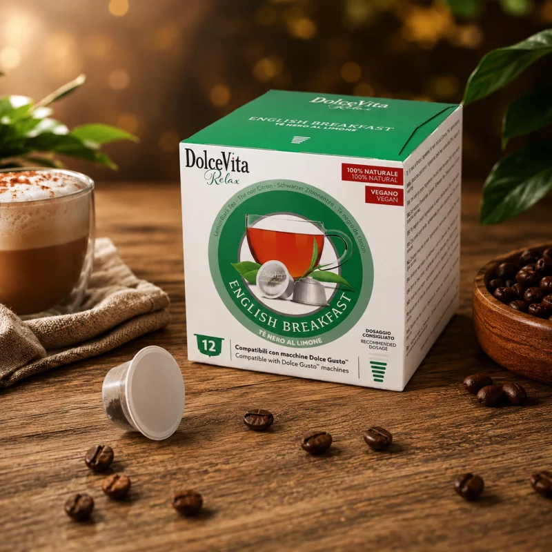 Dolce Vita English Breakfast Tee 12 Kapseln für Dolce Gusto Dolce Vita English Breakfast Tee 12 Kapseln für Dolce Gusto
