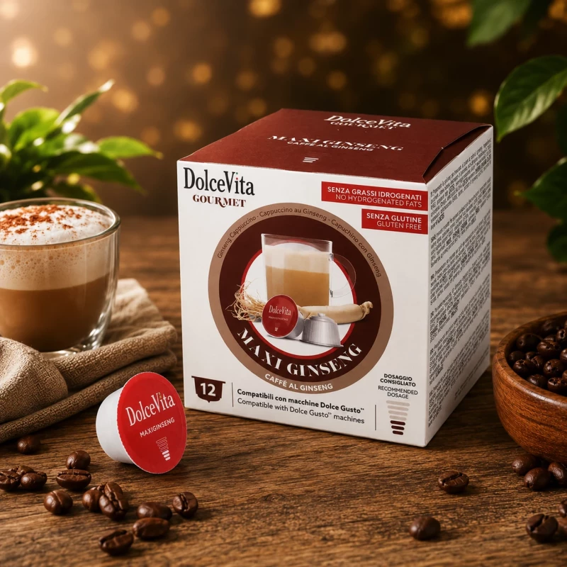 Dolce Vita Maxi Ginseng 12 Kapseln für Dolce Gusto Dolce Vita Maxi Ginseng 12 Kapseln für Dolce Gusto