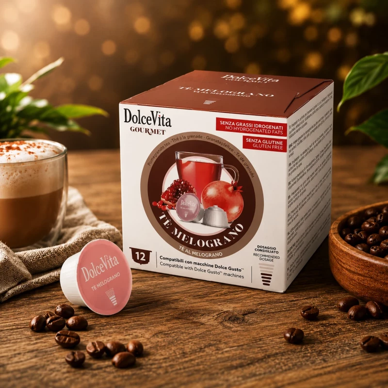 Dolce Vita Granatapfel Tee 12 Kapseln für Dolce Gusto Dolce Vita Granatapfel Tee 12 Kapseln für Dolce Gusto