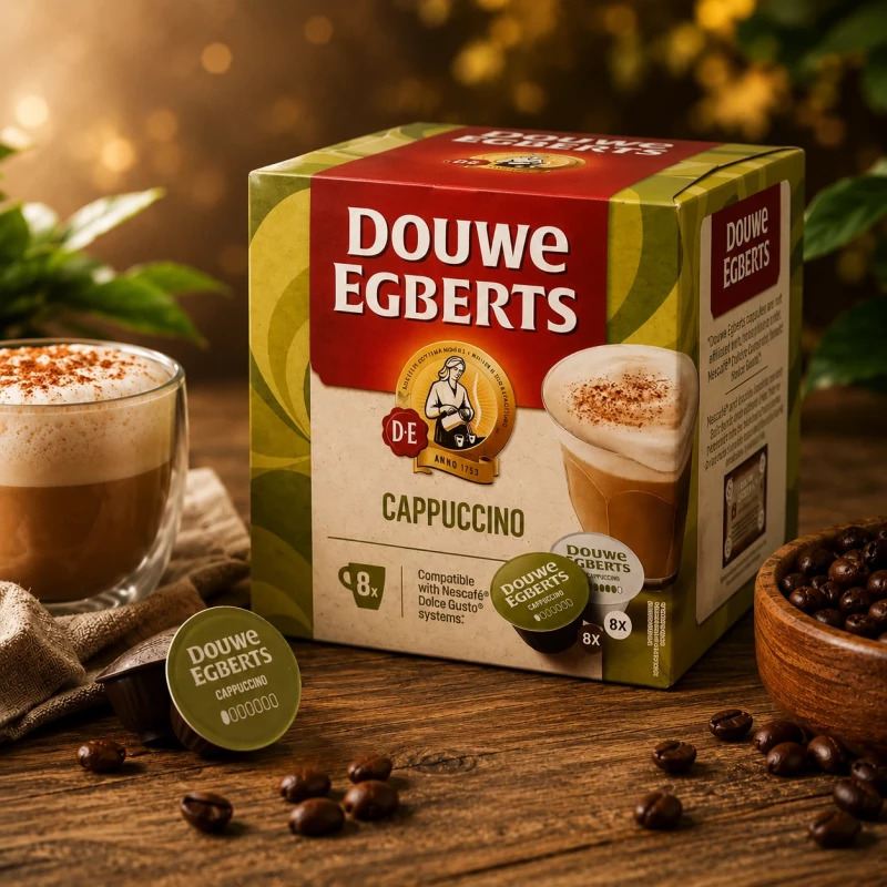 Douwe Egberts Cappuccino 16 Kapseln für Dolce Gusto Douwe Egberts Cappuccino 16 Kapseln für Dolce Gusto