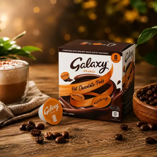 Galaxy Orange Heiße Schokolade 8 Kapseln für Dolce Gusto