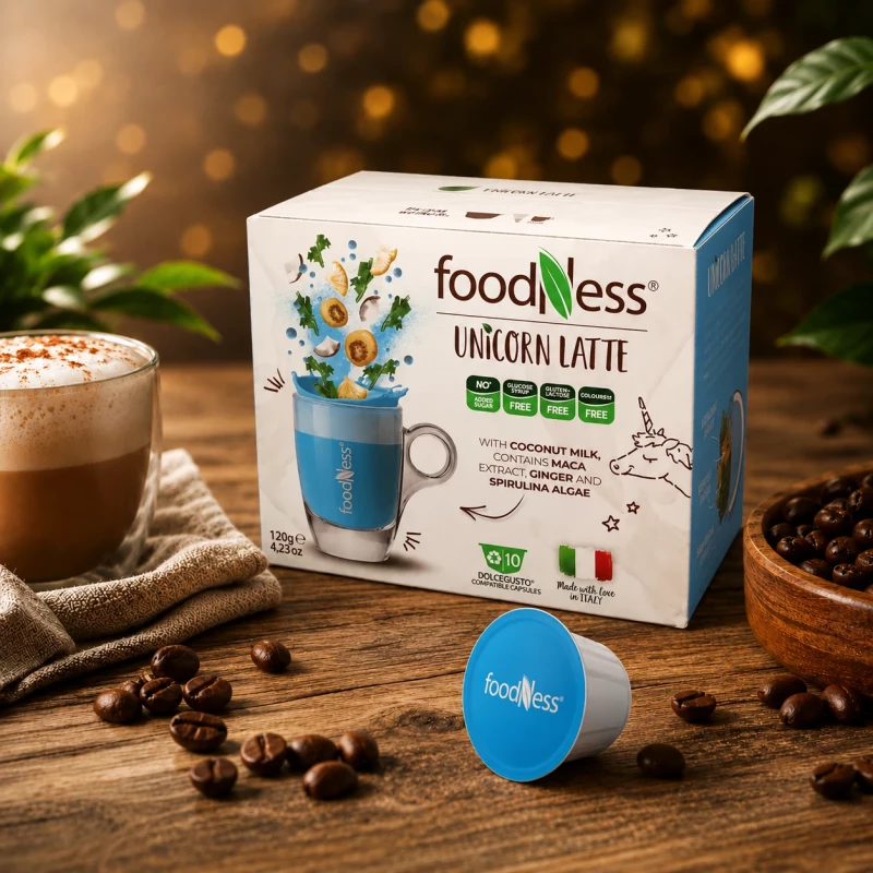 Foodness Unicorn Latte 10 Kapseln für Dolce Gusto Foodness Unicorn Latte 10 Kapseln für Dolce Gusto