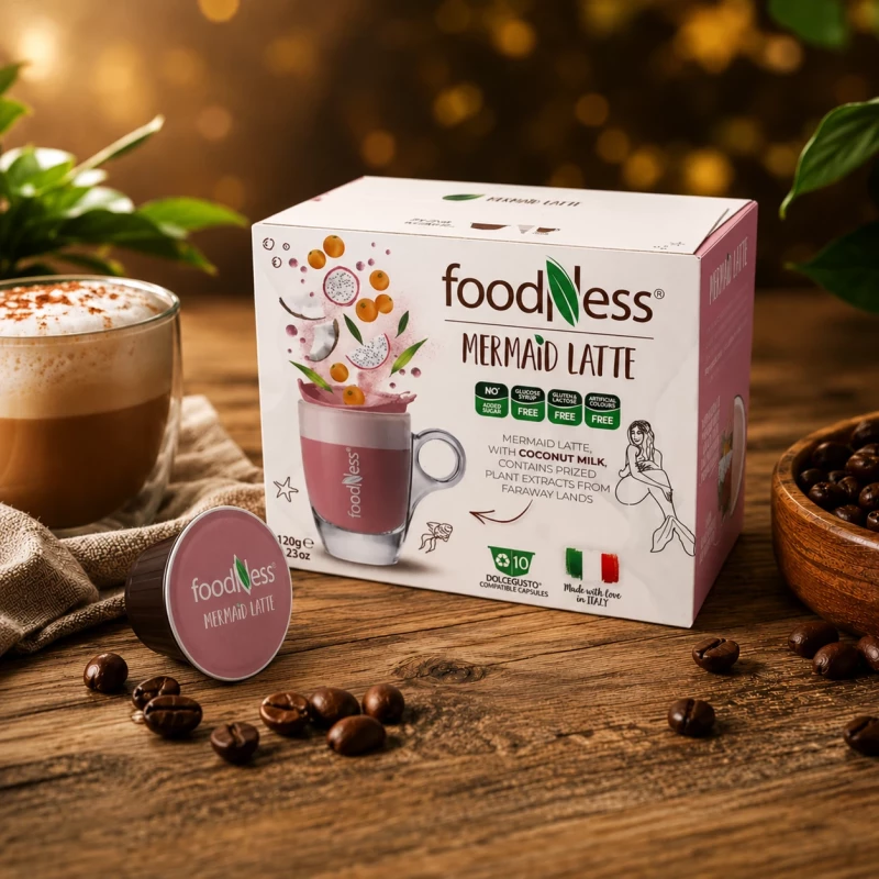 Foodness Mermaid Latte 10 Kapseln für Dolce Gusto Foodness Mermaid Latte 10 Kapseln für Dolce Gusto