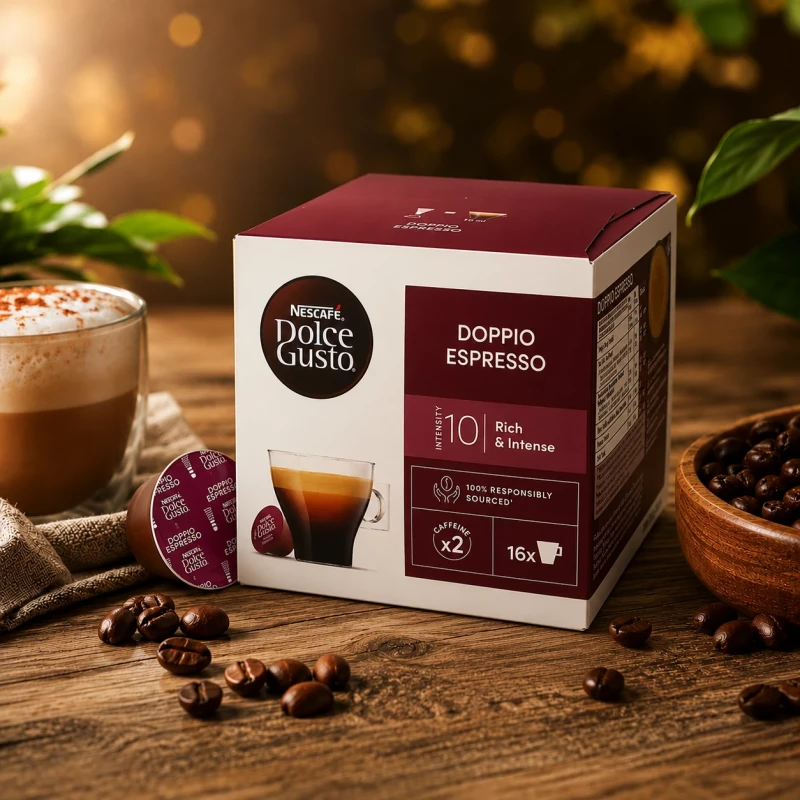 Nescafé Doppio Espresso 16 Kapseln für Nescafé Dolce Gusto Nescafé Doppio Espresso 16 Kapseln für Nescafé Dolce Gusto