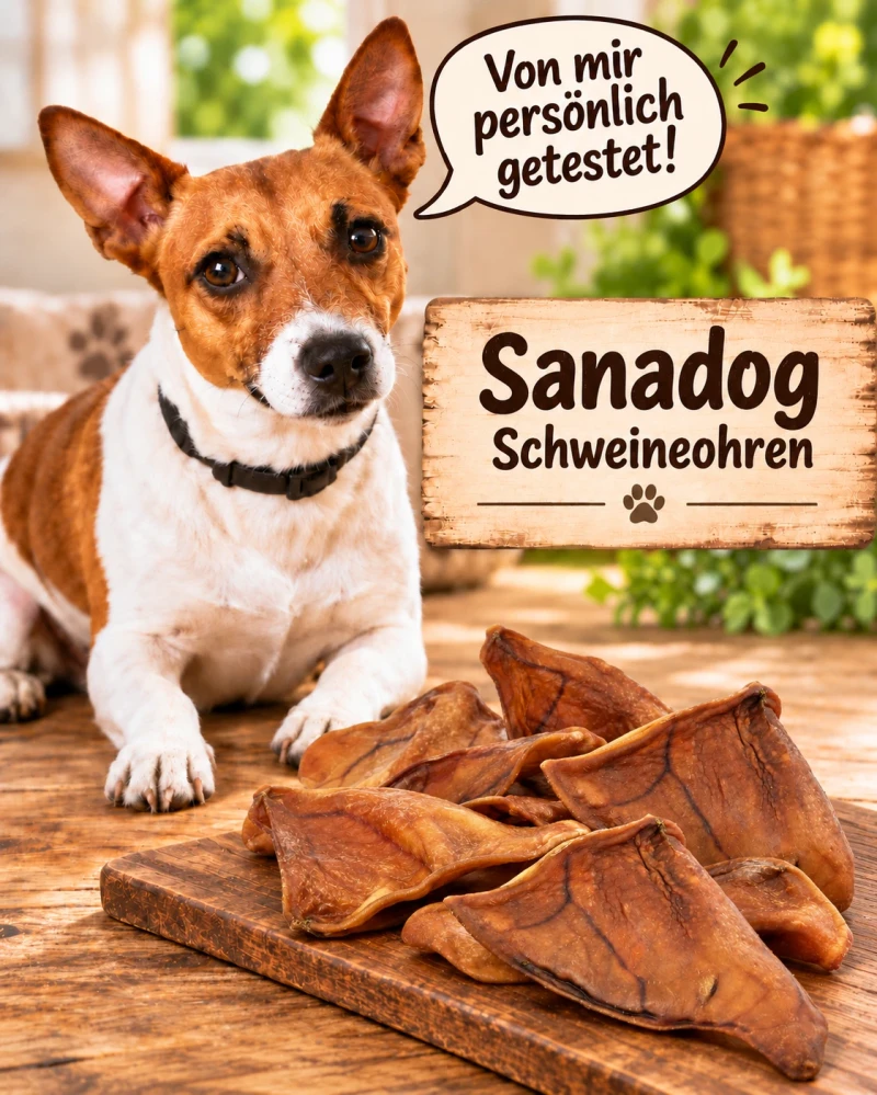 Sanadog & Fidelis Schweineohren - 100% Natur Premium Qualität